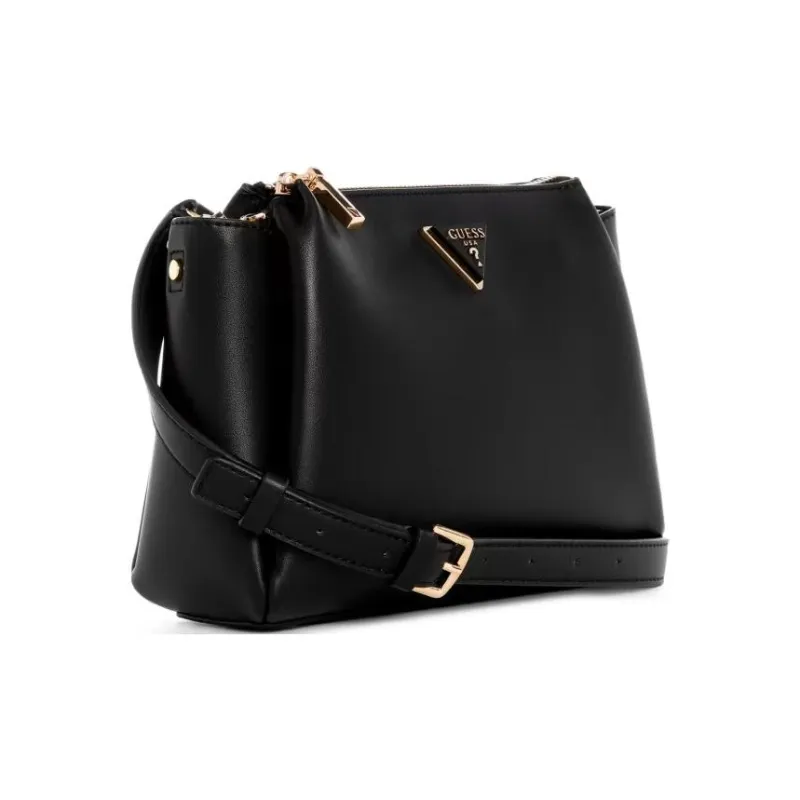 GUESS Artificial Leather Shoulder Bag Crossbody Bag Small Size Women's Black-1