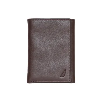 NAUTICA Leather Wallet Men's Brown