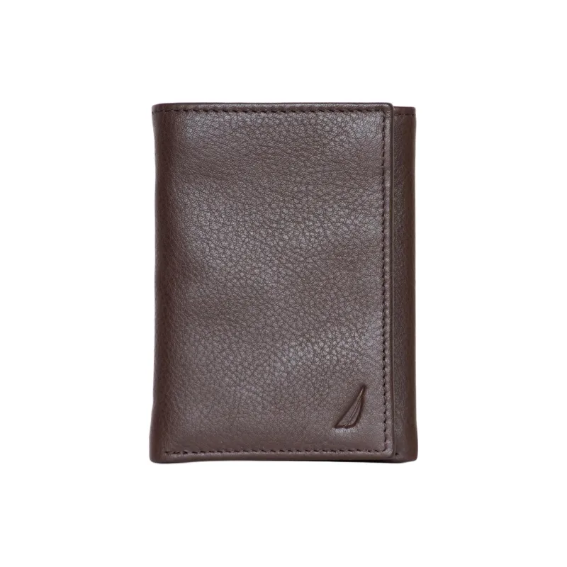 NAUTICA Leather Wallet Men's Brown-0