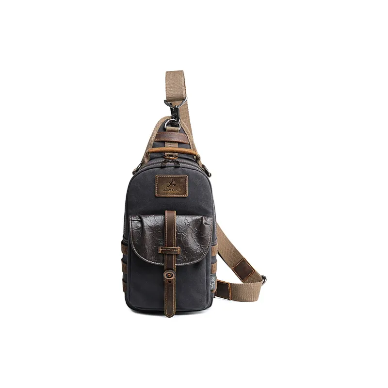 WAY ONE Canvas Canvas Bag Sling Bag Regular Unisex Multicolor-0