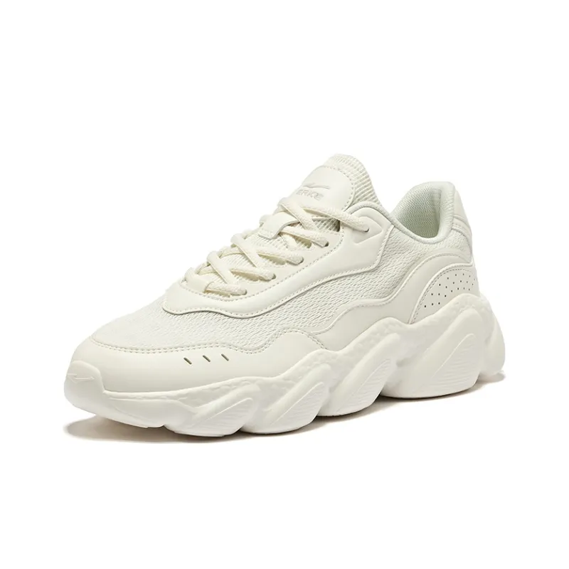 Erke Confession 3.0 Anti Slip And Wear Resistant Breathable Low Top Casual Shoes Women's Microcrystal White-2