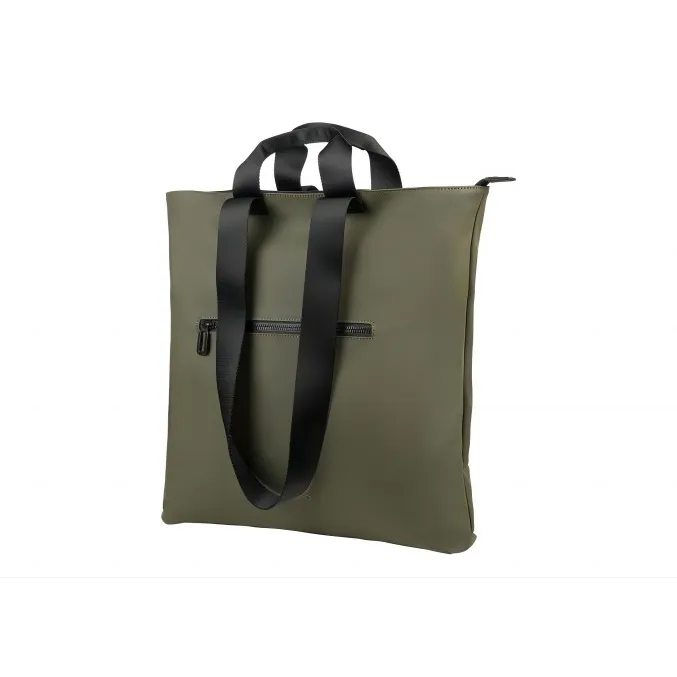TUCANO PU GOMMO Portable One Shoulder Computer Commuter Bag Unisex Black/Olive Green/Light Cyan/Navy Blue-5