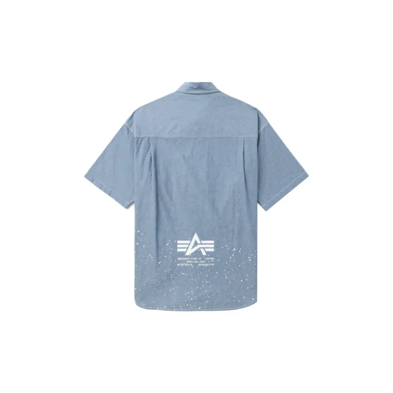 Alpha Industries SS24 Shirt Unisex Blue-1