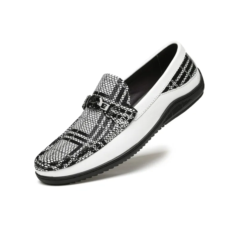 DILIKAN Loafers Men Black/White-2
