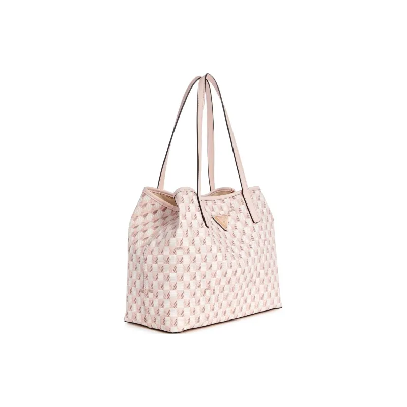 GUESS Artificial Leather Tote Bag Shopping Bag Shoulder Bag Handbag Small Size Women's Pink-3