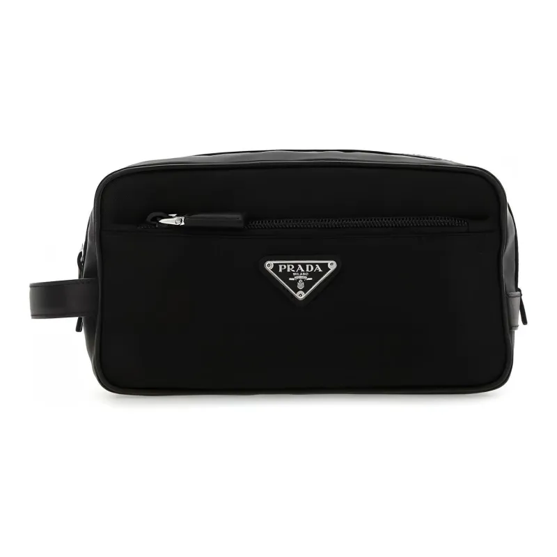 PRADA Nylon Makeup Bag Men's Black-0