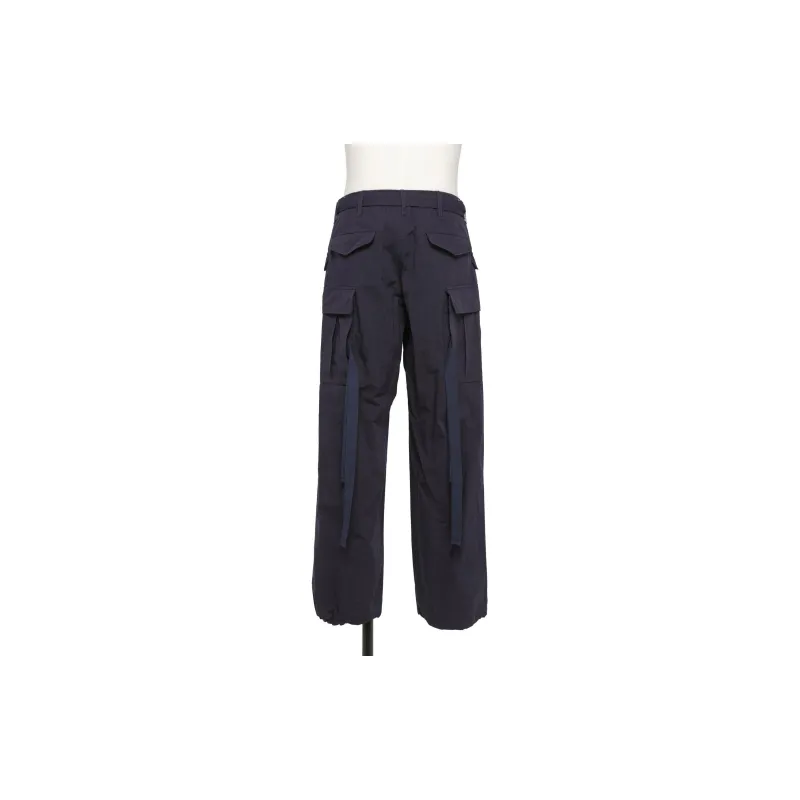 Sacai Cargo Pants Men's Marine Blue-1