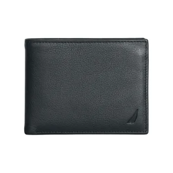 NAUTICA Leather Wallet Men's Black