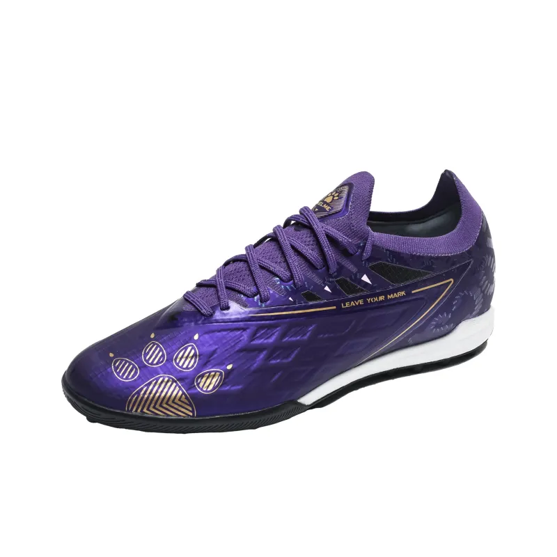 KELME Glimpse TF Rubber Broken Studs Artificial Ground Natural Ground Soccer Shoes Unisex Dark Purple-2