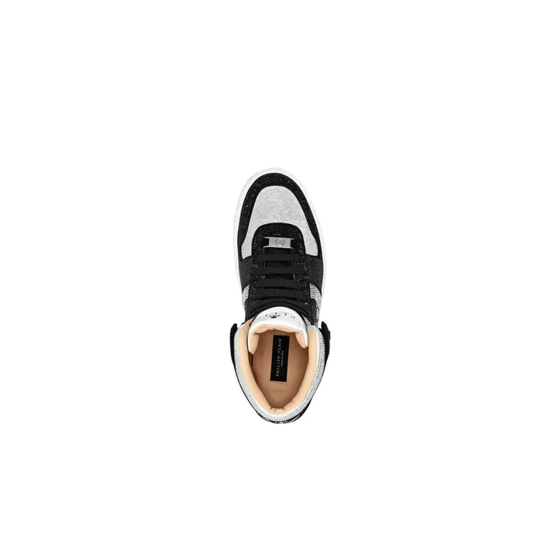 PHILIPP PLEIN Strass Hi-top Sneakers-3
