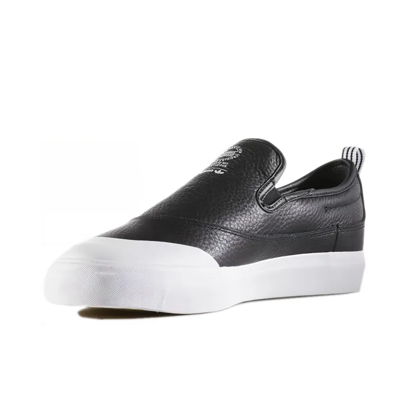 Adidas Originals Matchcourt Anti Slip Wear Resistant Low Top Skateboard Shoes Unisex Black White-2