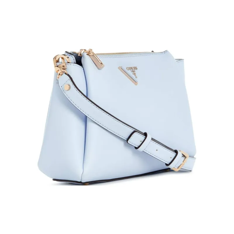 GUESS Artificial Leather Shoulder Bag Crossbody Bag Small Size Light Blue-1