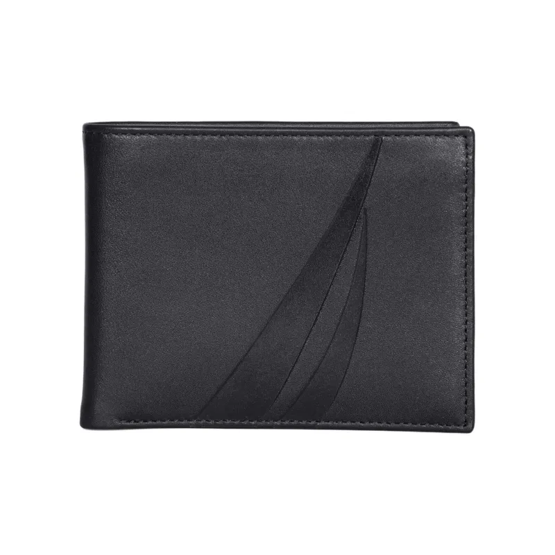 NAUTICA Leather Wallet Men's Black-0
