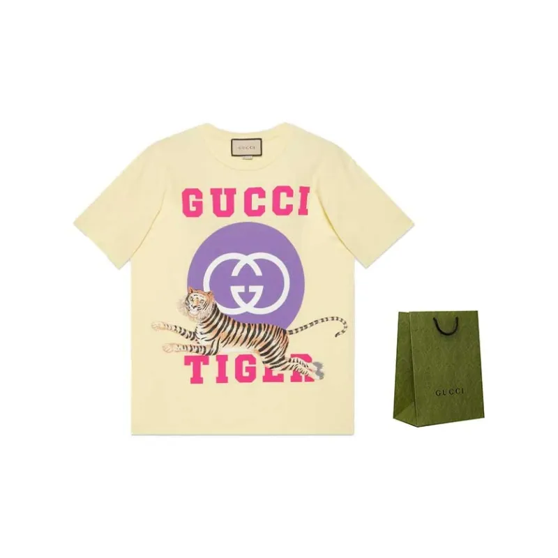 GUCCI T Shirt Women's Light Yellow-1