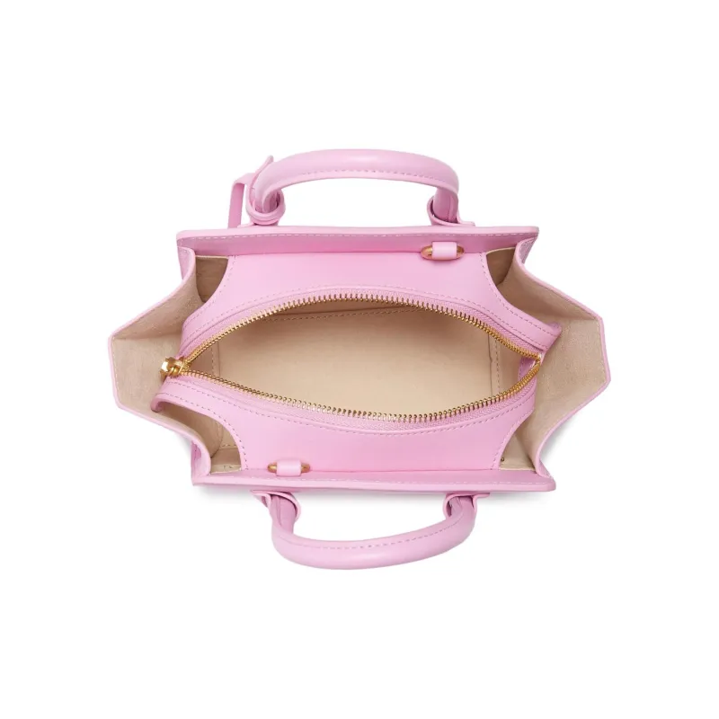 GUESS Genuine Leather Suede Tote Bag Shopping Bag Handbag Crossbody Bag Mini Women's Pink-2