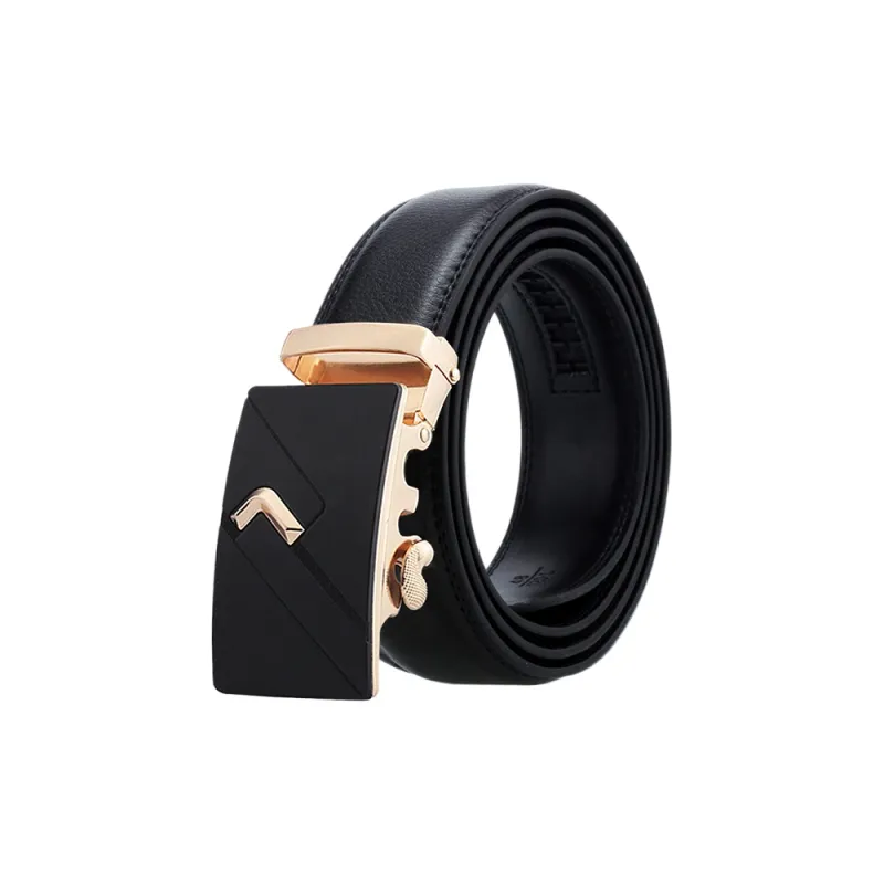 CARTELO Top Grain Cow Leather Belts Men's Width 3.5CM-2