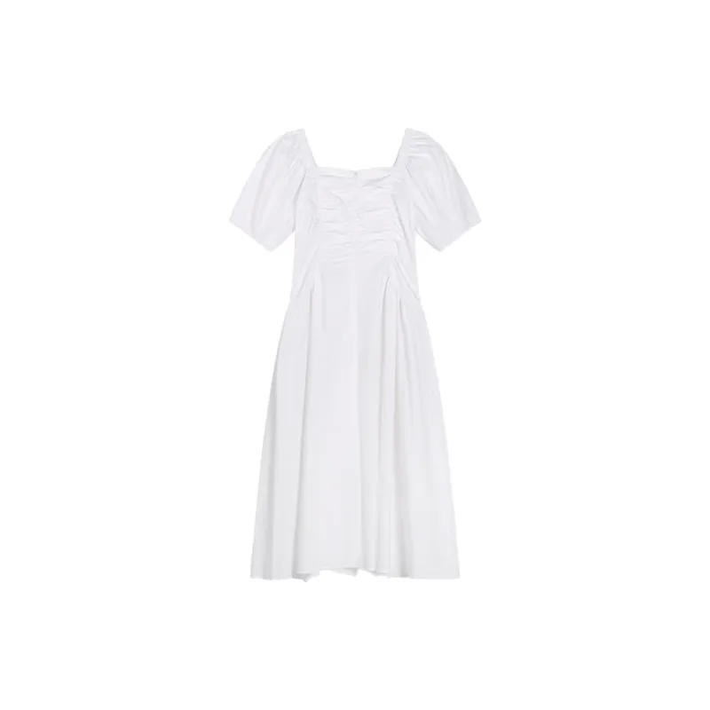 THE SEA LIFE Short Sleeved Dress Women's Cloud White-1