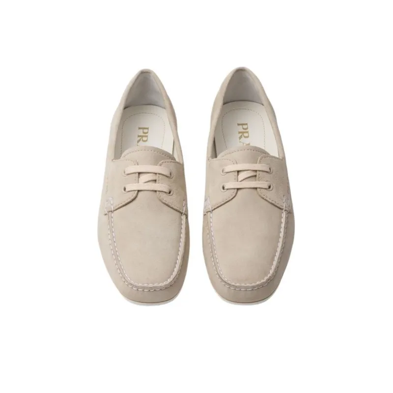 PRADA Suede Driving Shoes-4