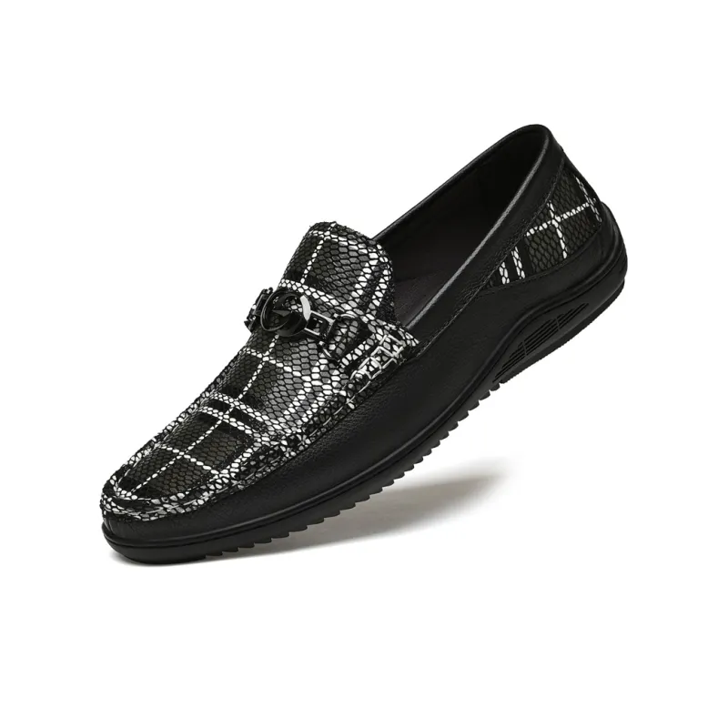 DILIKAN Loafers Men Black/White-11