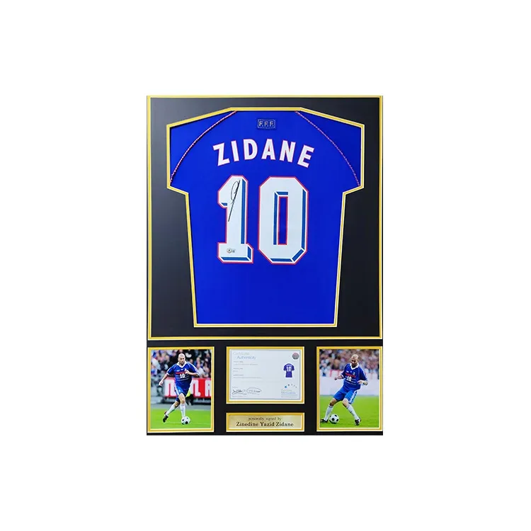 Huayitaojin Jersey EM Henley Officially Signed Company Certificate Framed Men's Home Decoration Collectible-1