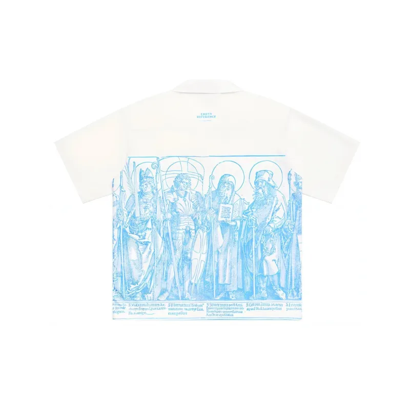 EMPTY REFERENCE Shirt Unisex Blue White-1