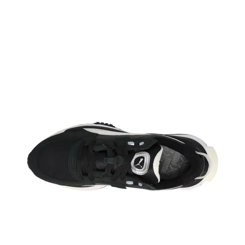 PUMA Wild Rider Premium Black White Women's-3