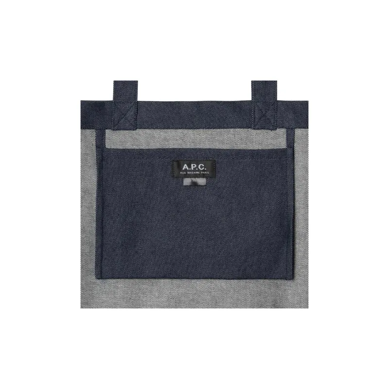 A.P.C Canvas Tote Bag, Shopping Bag, Shoulder Bag, Handbag, Canvas Bag Unisex Black-5