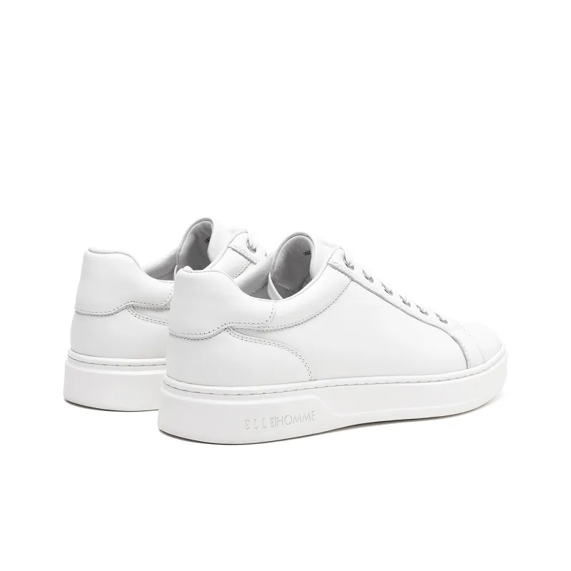 ELLE HOMME Low Top Stylish Skateboarding Shoes Men's White-3