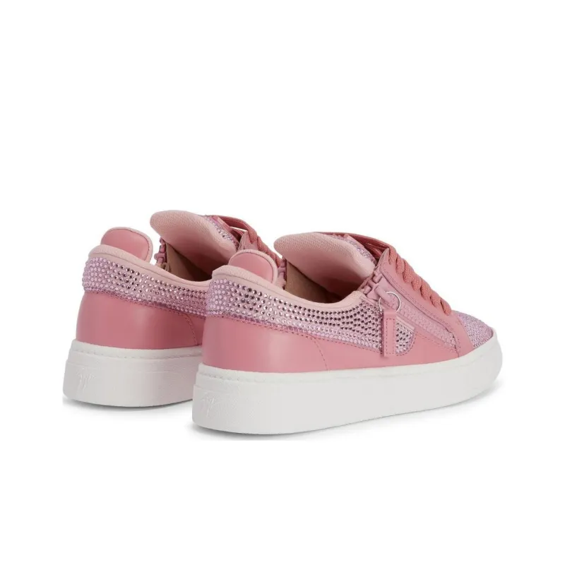 Giuseppe Zanotti Gz94 Embellished Leather Sneakers Women's-4