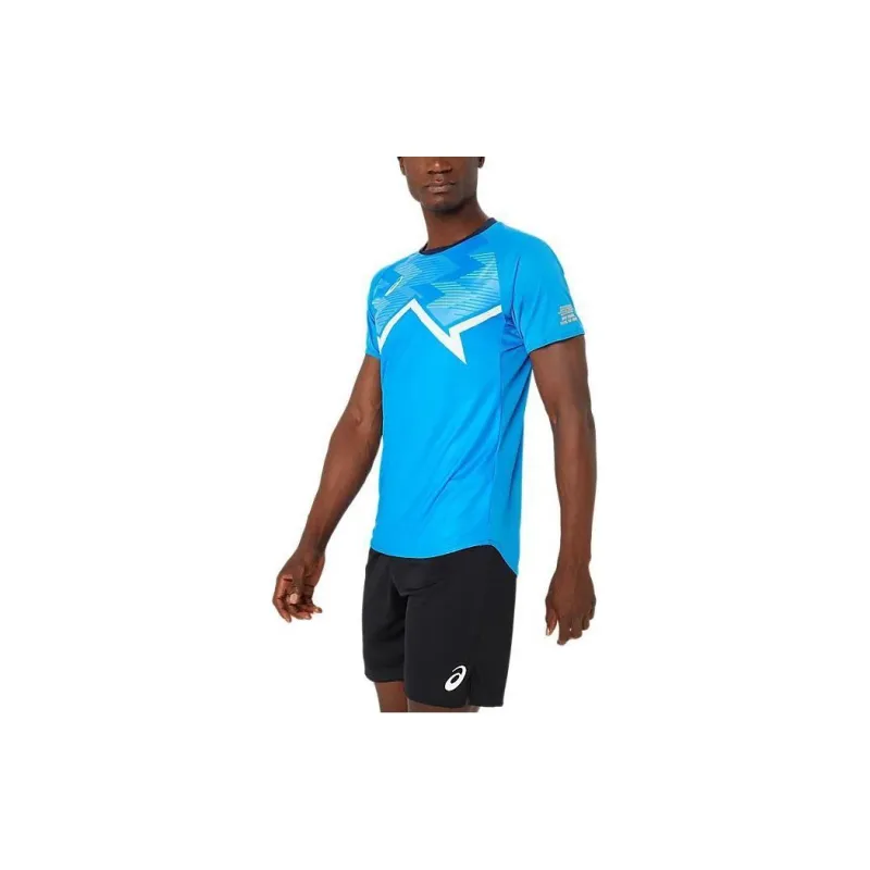 Asics T Shirts Men Blue-2