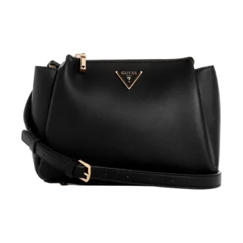 GUESS Artificial Leather Shoulder Bag Crossbody Bag Small Size Women's Black