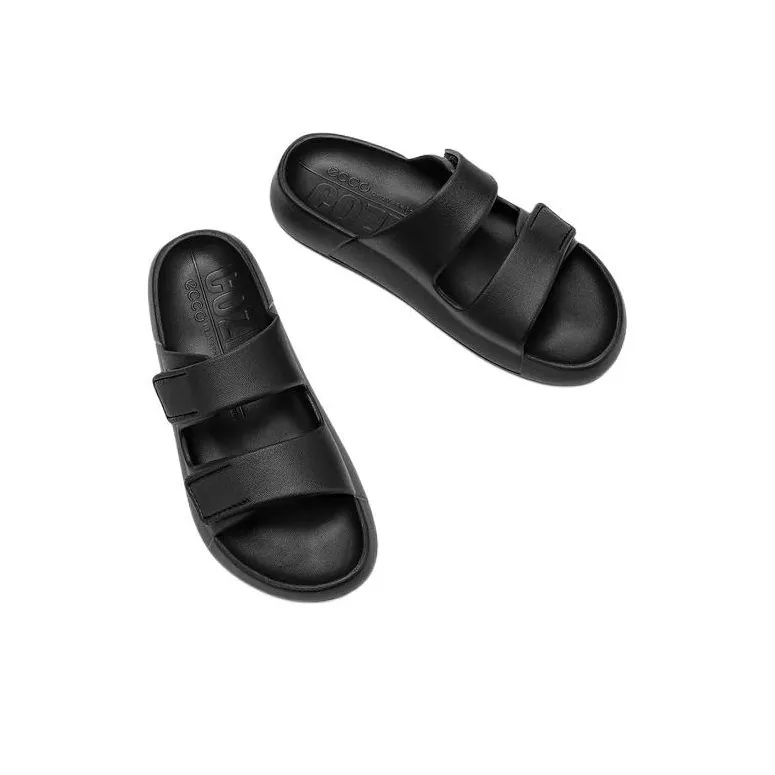 Ecco Slide Slippers 4.5cm Women's Black-2