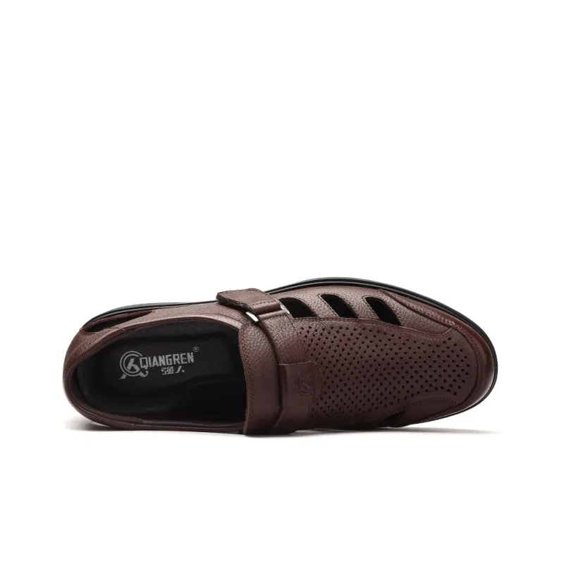 Strongman Men's Casual Shoes Men Low Top Black/Brown-8
