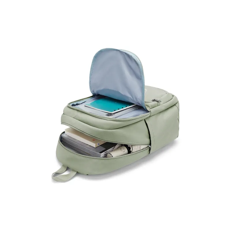 QING QI ZHE Fabric Backpack Laptop Bag Backpack Regular Unisex Black/Ecru/Blue/Purple/Gray/Green-24