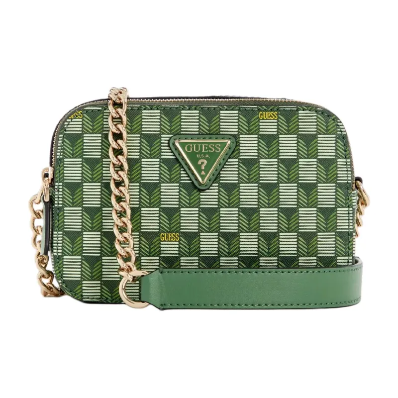 GUESS Artificial Leather Camera Crossbody Bag Women's Green-0