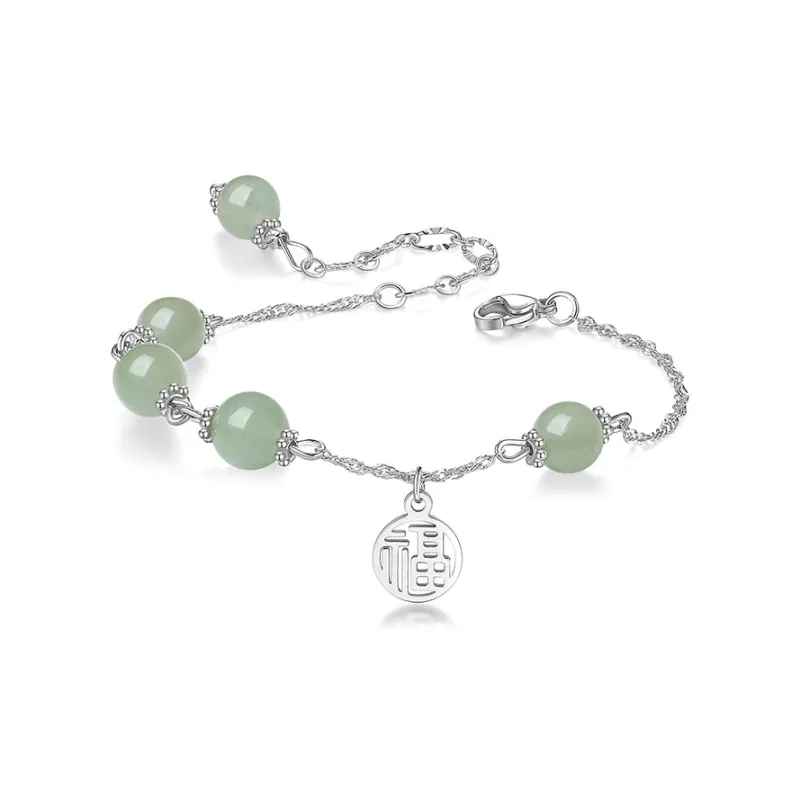RUOK Colored Glaze Jade Bracelets Women's-3