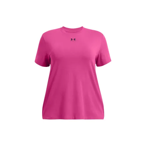 Under Armour Rival T-Shirts Women's Magenta