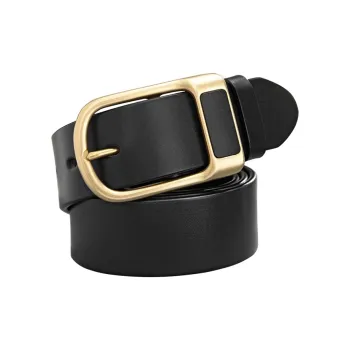 JEEP SPIRIT Top Grain Cow Leather Pin Buckle Men's 3.8cm