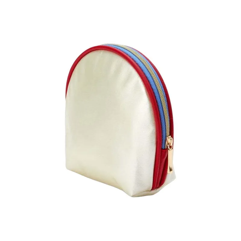 Sanrio Synthetic Leather Dome Bag Clutches Makeup Bags Women's Ecru-1