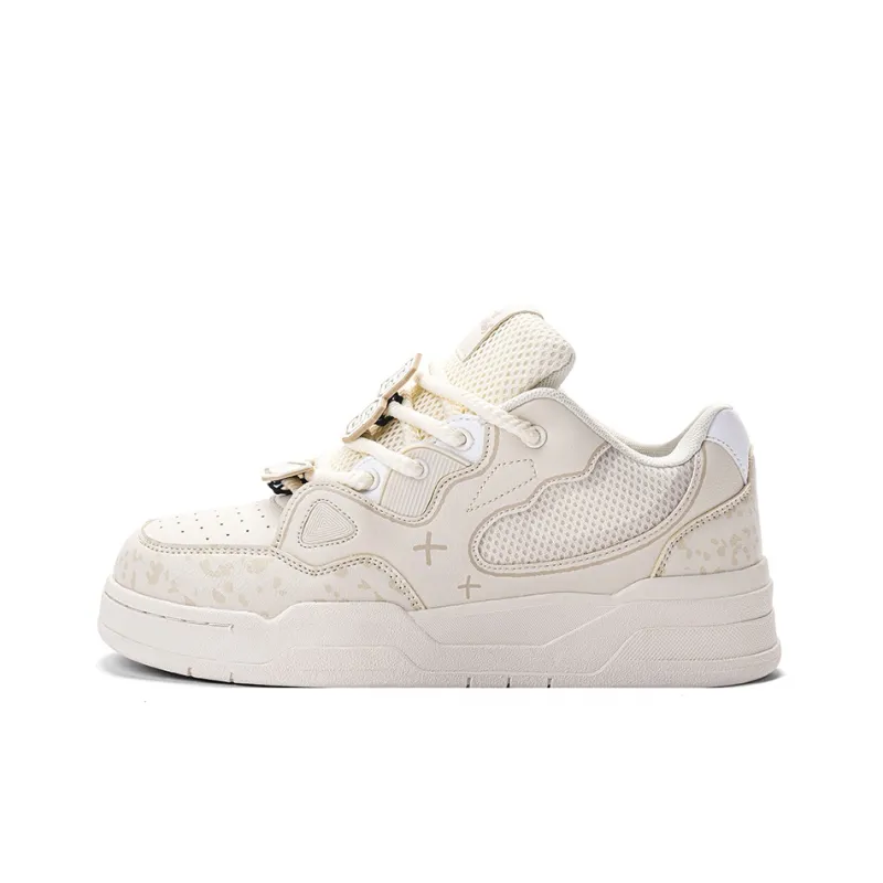 The Simpsons Skateboard Shoes Unisex Low Top Mismatched/Beige-7
