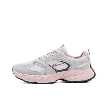 Warrior Lightweight Wear Resistant And Slip Resistant Low Top Chunky Sneakers Women's Ash Ecru
