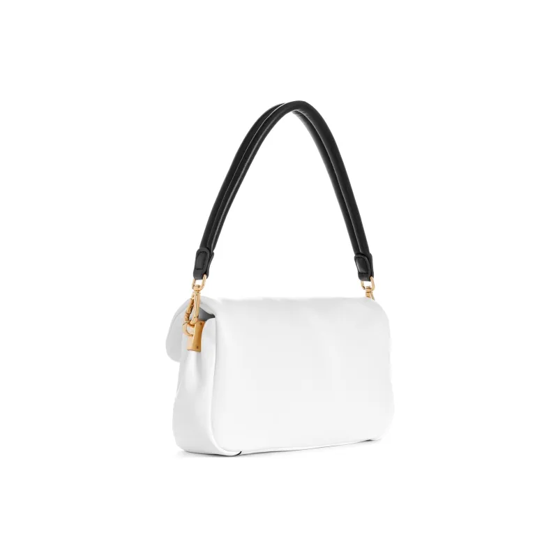 GUESS Artificial Leather Portable Crossbody Bag, Shoulder Bag Mini Women's White-1