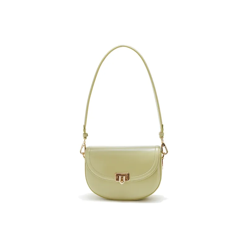 GXFMOD Cow Leather Saddle Bag, Crossbody Bag, Shoulder Bag Women's Multicolor-0