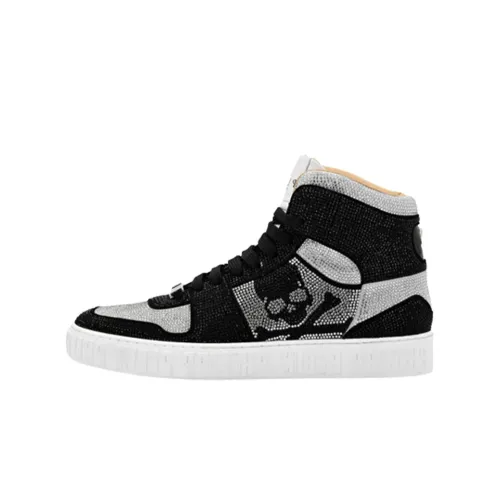 PHILIPP PLEIN Strass Hi-top Sneakers