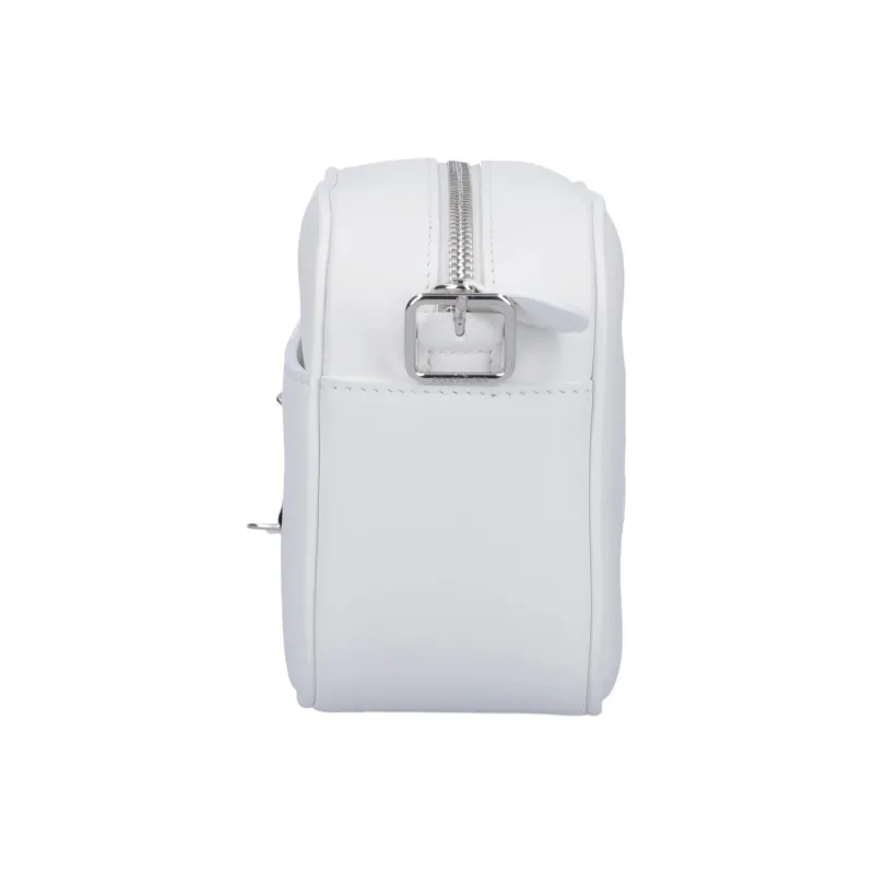 COURREGES Calfskin Crossbody Bag Shoulder Bag Women's White-2
