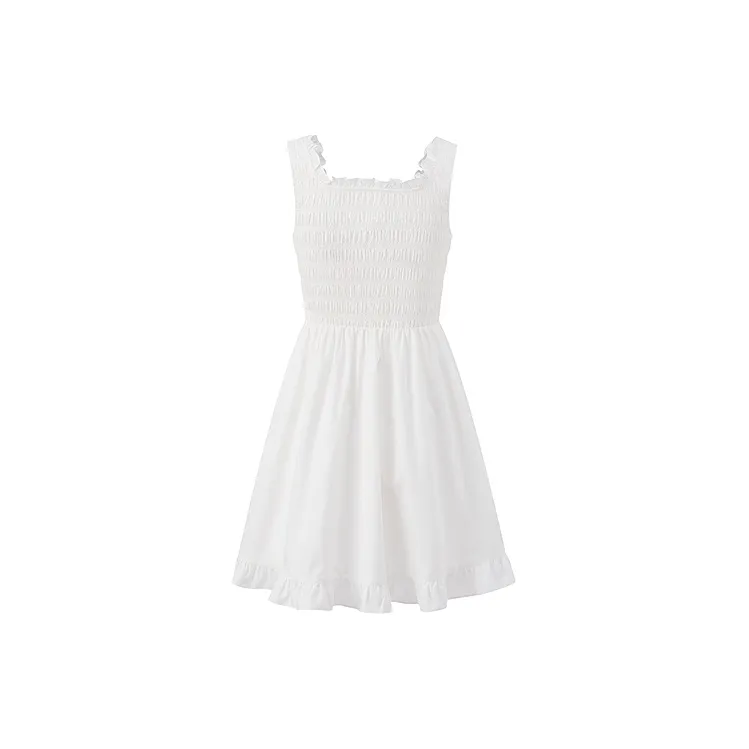 LEDIN Sleeveless Dress Women's White-1