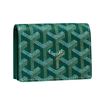 GOYARD MALESHERBES Canvas With Leather Card Holder Unisex Green