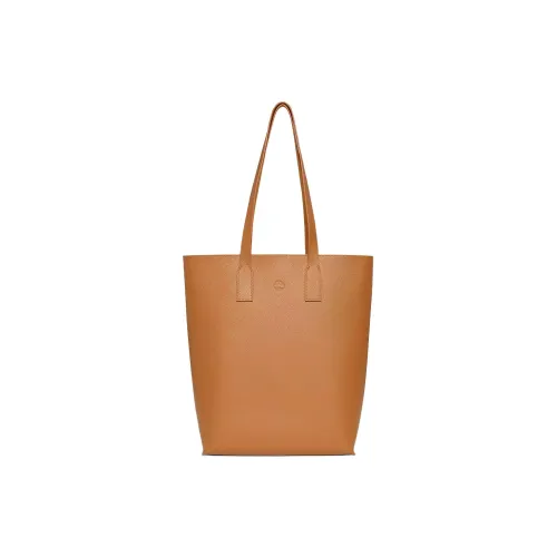 Timberland Genuine Leather Tote Bag Shopping Bag Handbag Shoulder Bag Women's Burnt Ochre