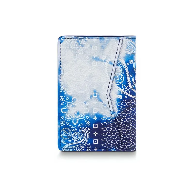 LOUIS VUITTON Pocket Organiser Monogram Bandana Bleached Blue-2