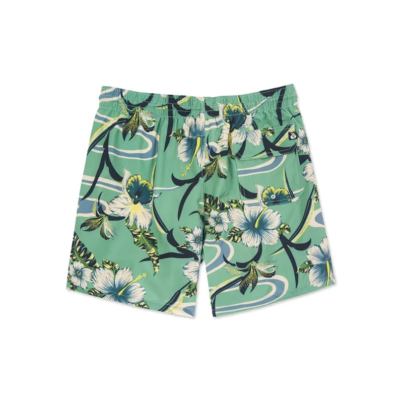 DUNKELVOLK Beach Shorts Men's Yellow Green-1